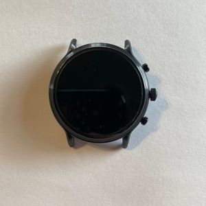 Fossil Carlyle HR, charger, and two wrist bands